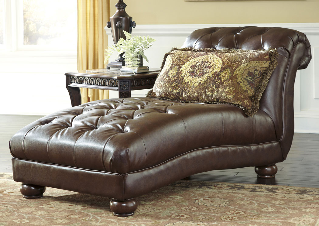 Beamerton Heights Chestnut Chaise,Signature Design by Ashley