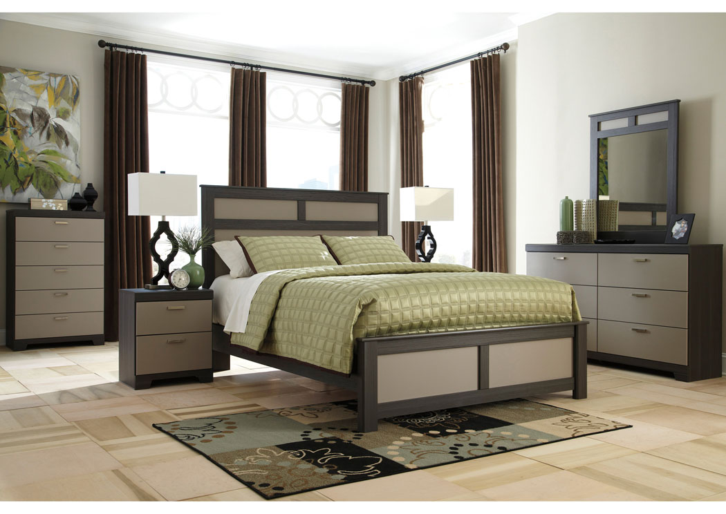 Wellatown Queen Panel Bed, Dresser, Mirror & Chest,Signature Design by Ashley