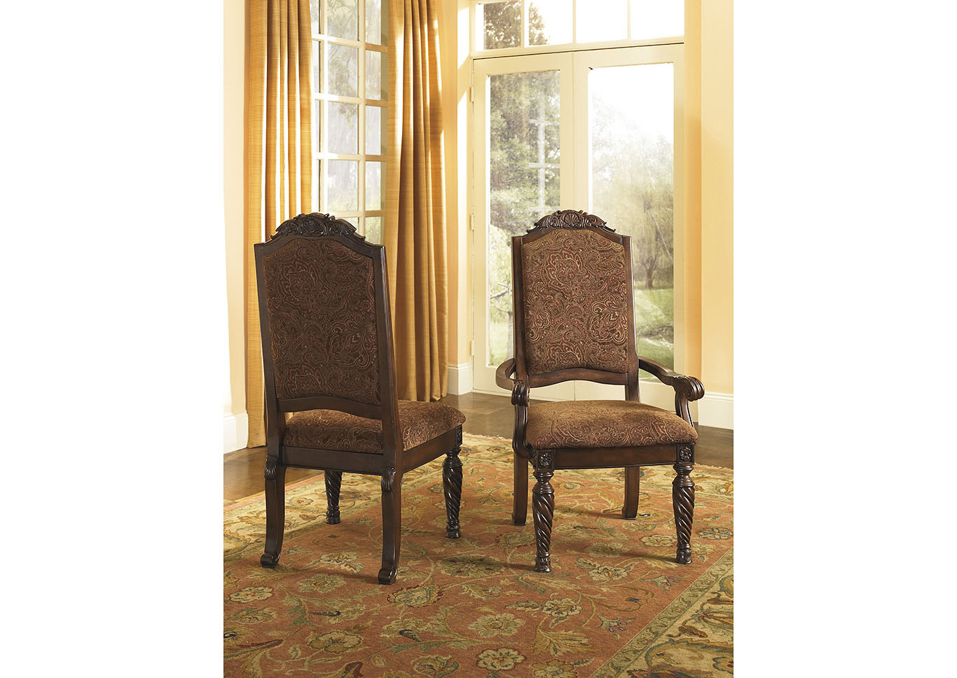 North Shore Upholstered Arm Chairs (Set of 2),Millennium