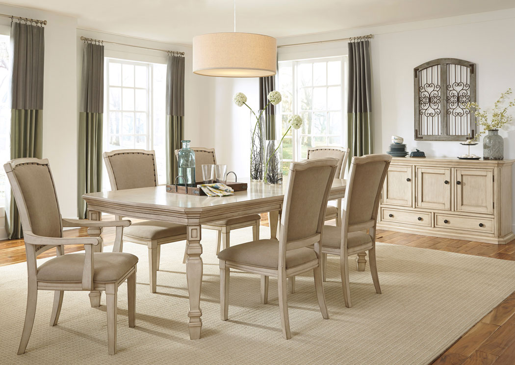 Demarlos Extension Dining Table w/ 4 Side Chairs & 2 Arm Chairs,Signature Design by Ashley