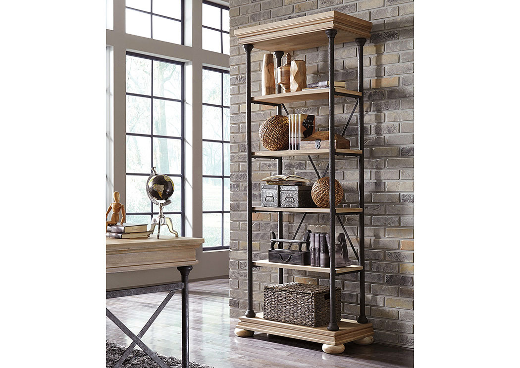 Shennifin Light Brown Large Bookcase,Signature Design by Ashley