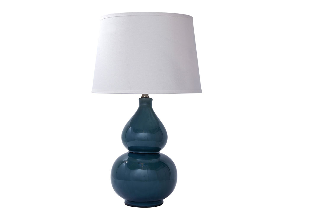 Teal Ceramic Table Lamp,Signature Design by Ashley