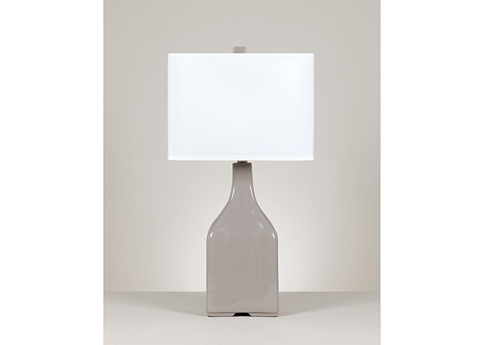 Gray Quilla Ceramic Table Lamp (Set of 2)