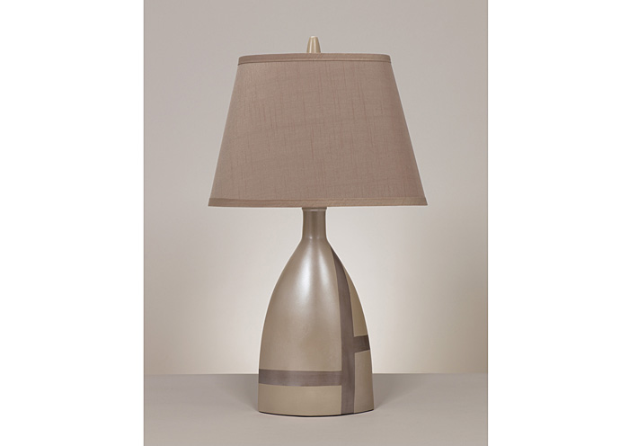 Beige Brown Mia Ceramic Table Lamp (Set of 2)