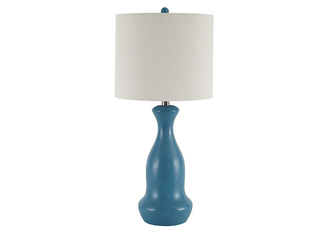 Stellina Teal Poly Table Lamp (Set of 2)