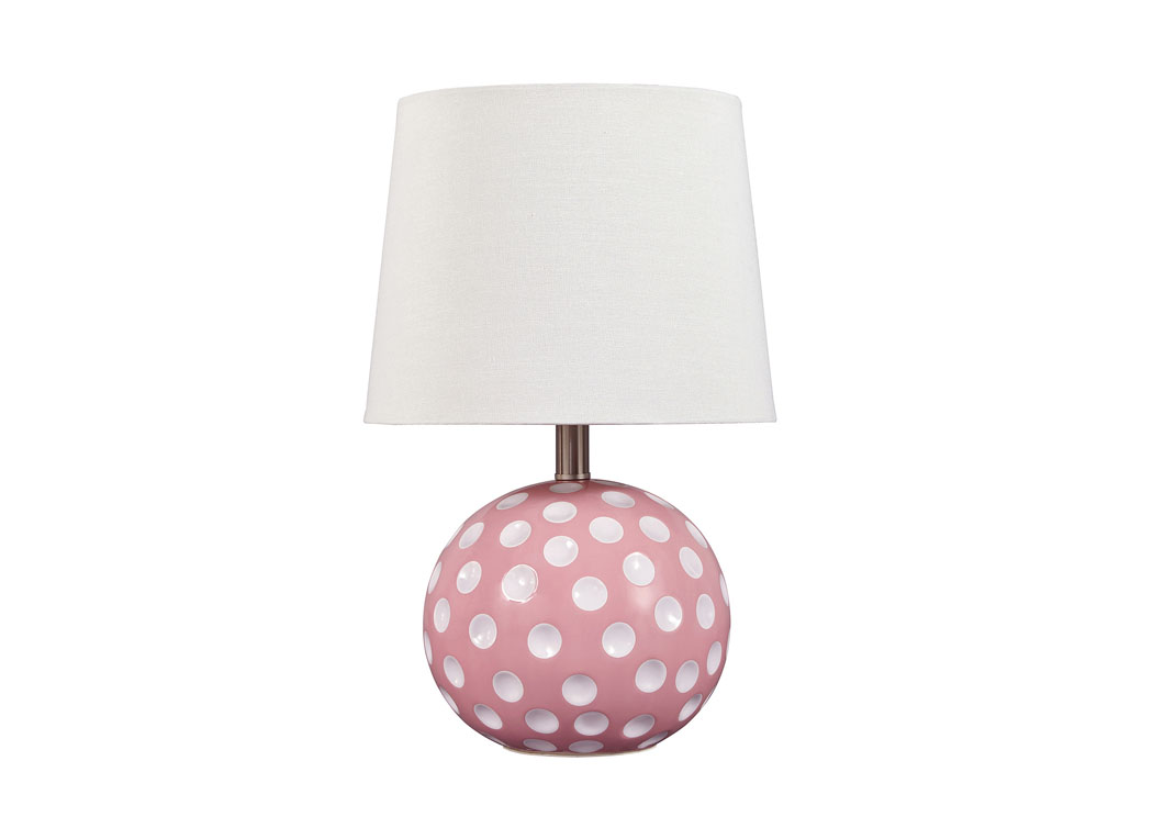 Pink Ceramic Table Lamp,Signature Design by Ashley