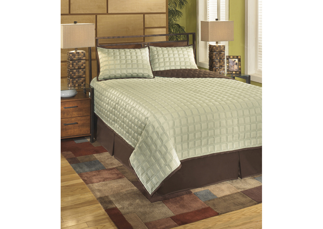 Gridlock Thistle Queen Top of Bed Set,Signature Design by Ashley