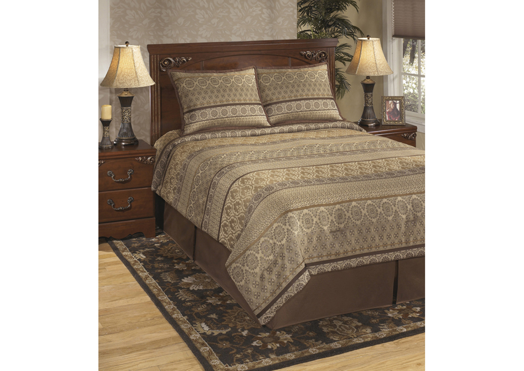 Nicole Java Queen Top of Bed Set,Signature Design by Ashley