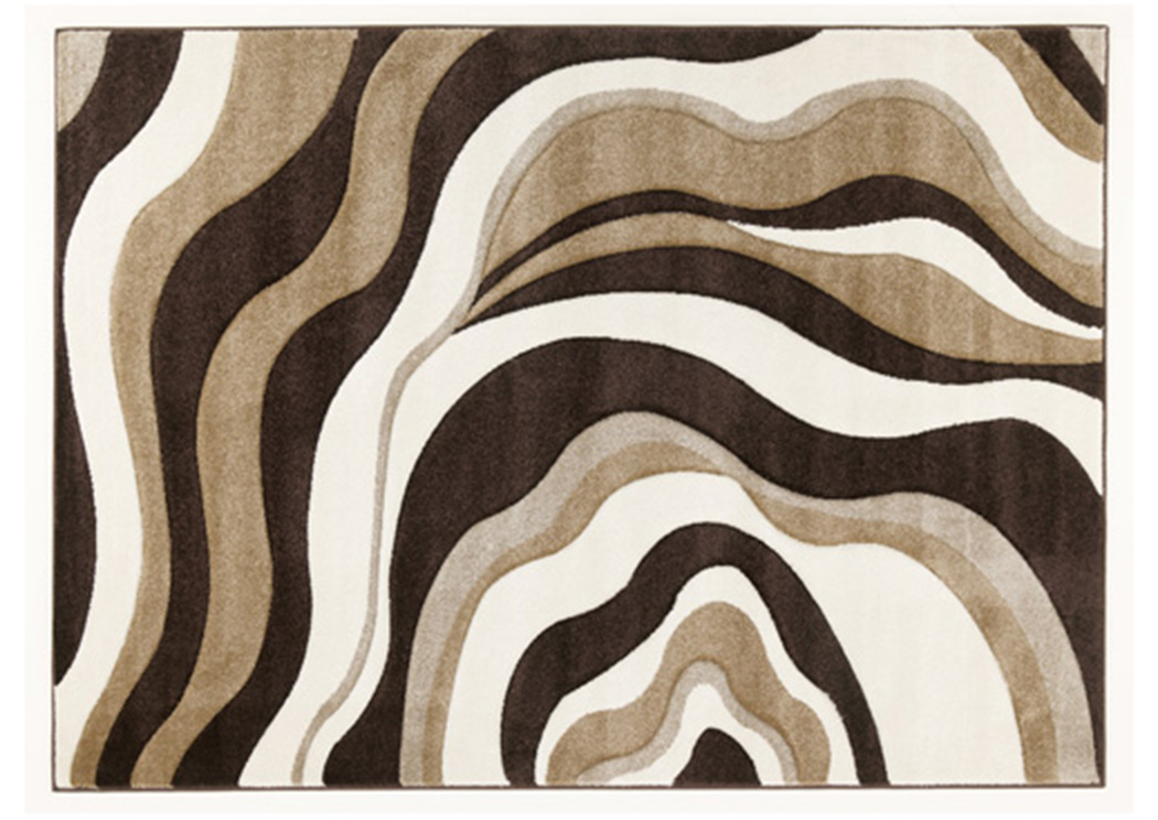 Brown/Ivory Rivoletto Medium Rug,Signature Design by Ashley