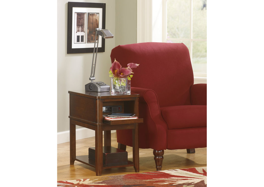 Dark Brown Chair Side End Table,Signature Design by Ashley
