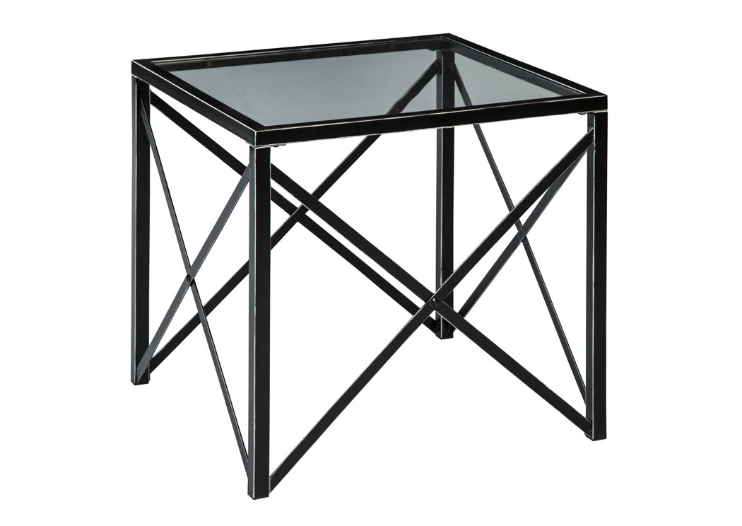 Kantini Black Square End Table,Signature Design by Ashley