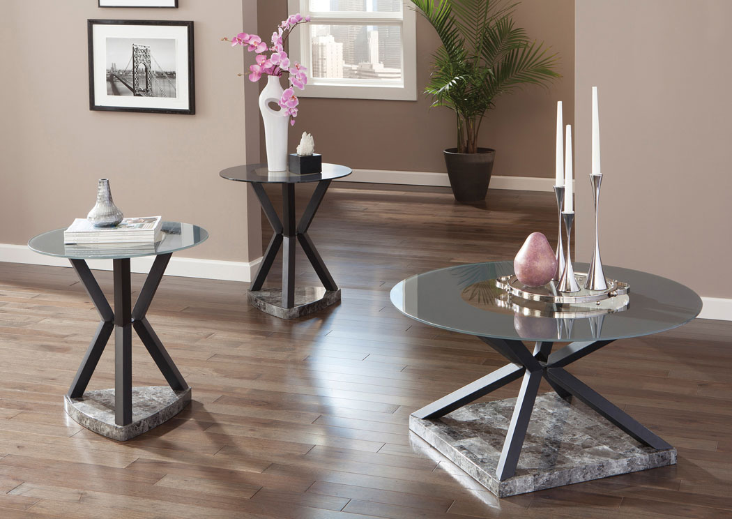 Rilaman Occasional Table Set (Cocktail & 2 Ends),Signature Design by Ashley