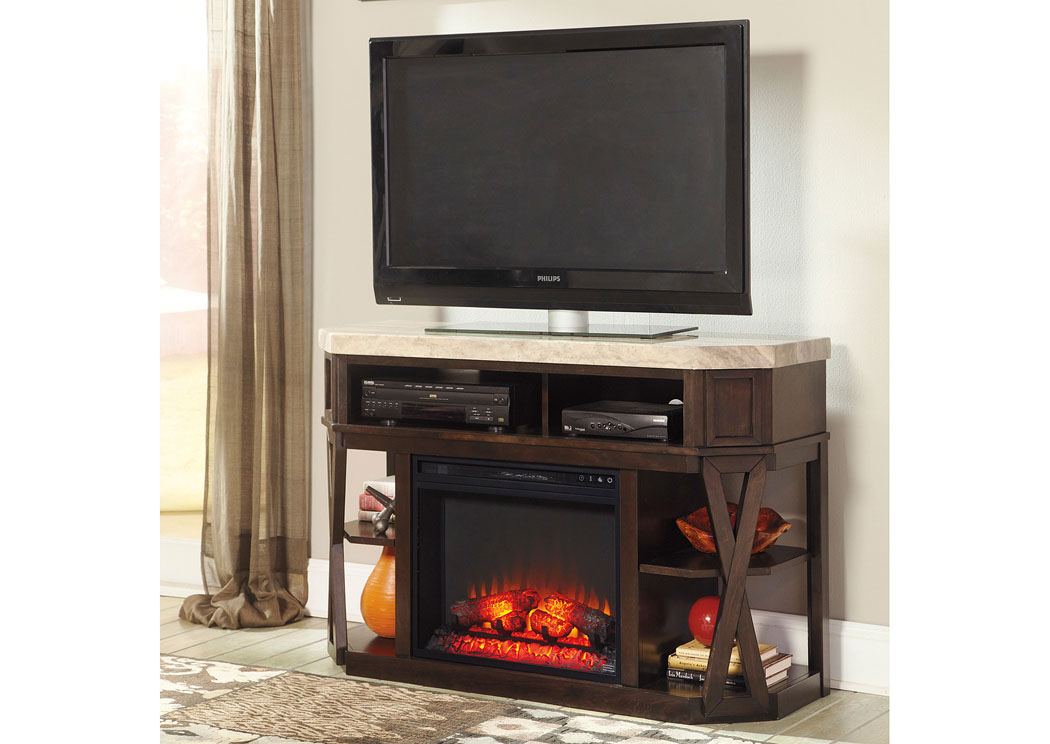 Radilyn Medium TV Stand w/ LED Fireplace Insert,Signature Design by Ashley