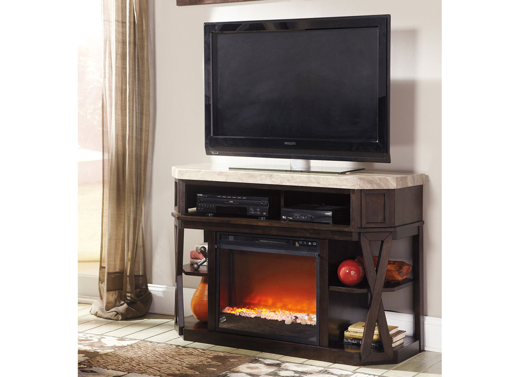 Radilyn Medium TV Stand w/ LED Fireplace Insert,Signature Design by Ashley