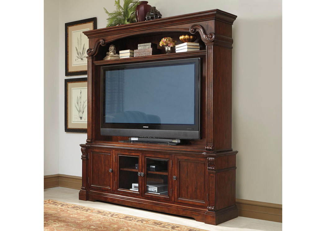 Alymere Extra Large TV Stand w/ Hutch,Signature Design by Ashley