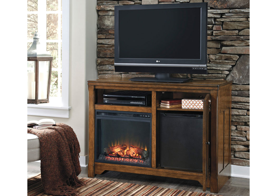 Chimerin Medium TV Stand w/ LED Fireplace Insert & Electric Cooler,Signature Design by Ashley
