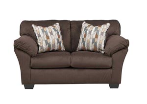 Image for Aluria Chocolate Loveseat