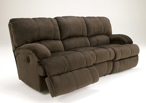 Image for Kiska Chocolate Reclining Sofa