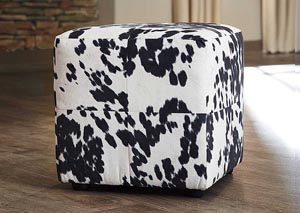 Image for Bremer Black & White Accent Ottoman (Set of 2)