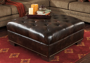 Grecian Amber Oversized Accent Ottoman