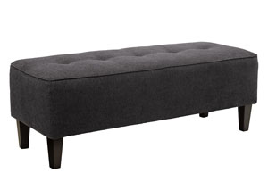 Sinko Charcoal Oversized Accent Ottoman,Signature Design by Ashley