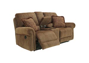 Image for Macnair Umber Double Reclining Loveseat w/ Console