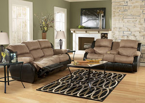 Image for Presley Cocoa Reclining Sofa & Loveseat