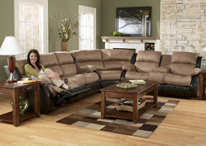 Presley Cocoa Reclining Sectional