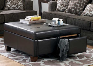 Image for Torra Brown Ottoman with Storage