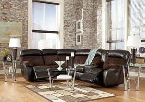 Berneen Coffee Reclining Sectional,Signature Design by Ashley
