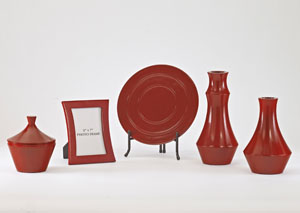 Image for Sirilla Red 5-Piece Accessory Set
