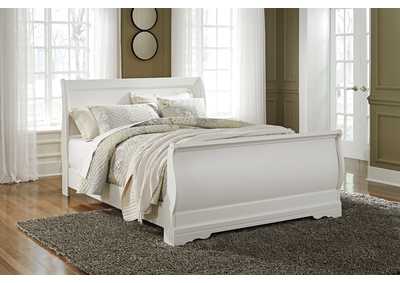 Anarasia White Queen Sleigh Bed,Signature Design by Ashley
