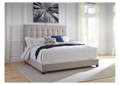 Beige King Upholstered Bed,Signature Design by Ashley