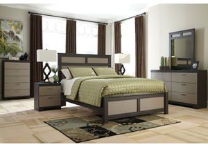 Image for Wellatown Queen Panel Bed, Dresser & Mirror
