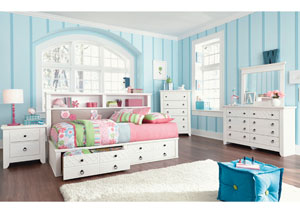Image for Iseydona Twin Bookcase Bed, Dresser & Mirror