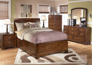 Image for Alea Full Storage Bed, Dresser & Mirror