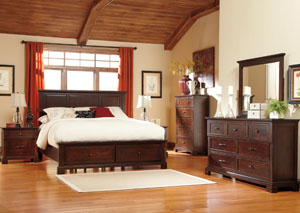 Image for Noremac Queen Storage Bed, Dresser & Mirror