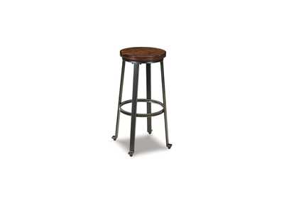 Challiman Rustic Brown Tall Stool (Set of 2),Signature Design by Ashley