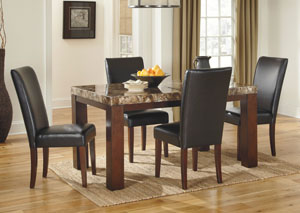 Kraleene Rectangular Dining Table w/ 4 Chairs