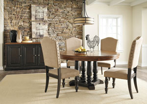 Image for Shardinelle Round Dining Table w/ 4 Side Chairs