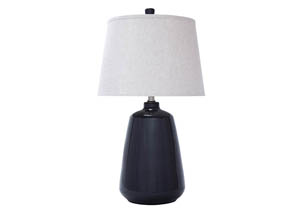 Dark Gray Ceramic Table Lamp