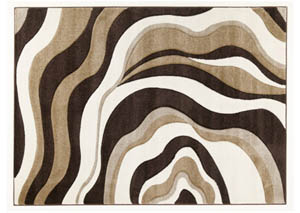 Image for Brown/Ivory Rivoletto Medium Rug