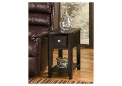 Almost Black Finish Chair Side End Table,Signature Design by Ashley