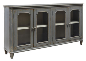 Mirimyn Antique Gray 4 Door Accent Cabinet,Signature Design by Ashley