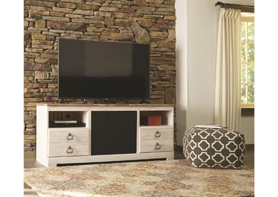 Willowton Whitewash Large TV Stand w/Large Integrated Audio,Signature Design by Ashley