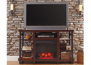 Image for Challiman Large TV Stand w/ LED Fireplace Insert