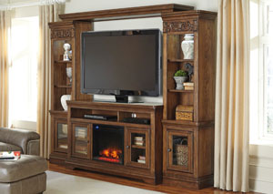 Image for Farimoore Entertainment Center w/ LED Fireplace Insert