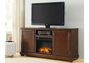 Porter Large TV Stand w/ LED Fireplace