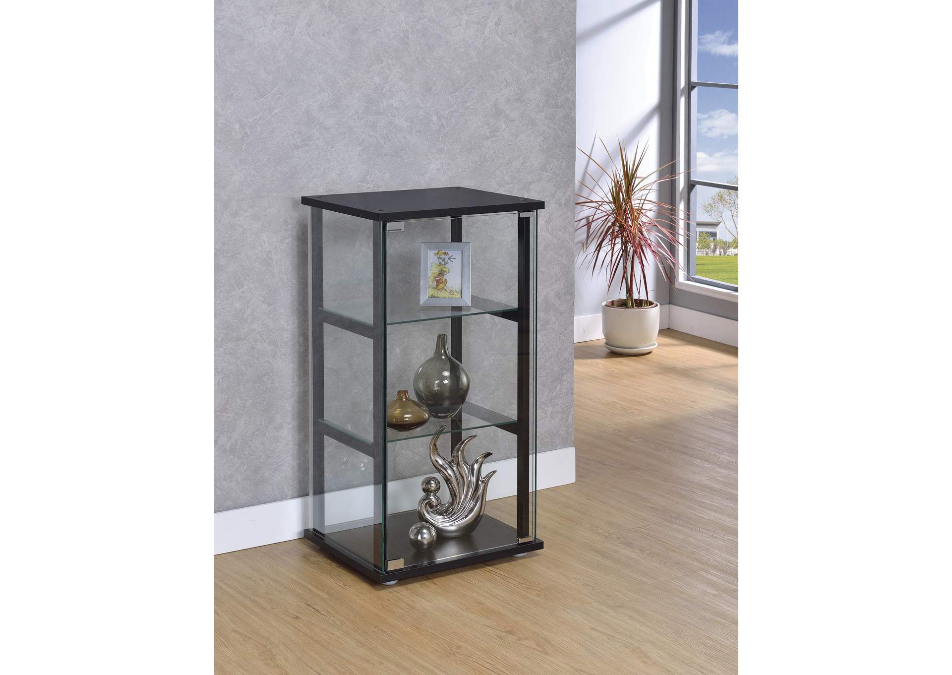 Coaster home furnishings 950171 curio cabinet black