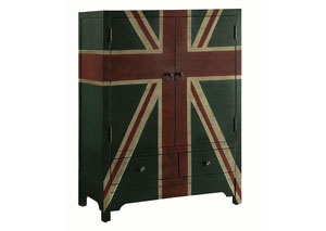 Black & Green Accent Cabinet,Coaster Furniture